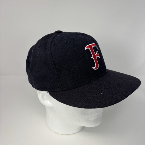 New Era Other - Vintage 80s - 90s New Era 59Fifty‎ SnapBack Ball Cap Black "F" Med - Lg